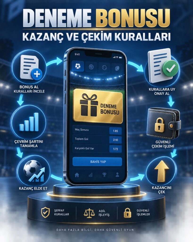 Deneme bonusu veren sitelerde kazanç